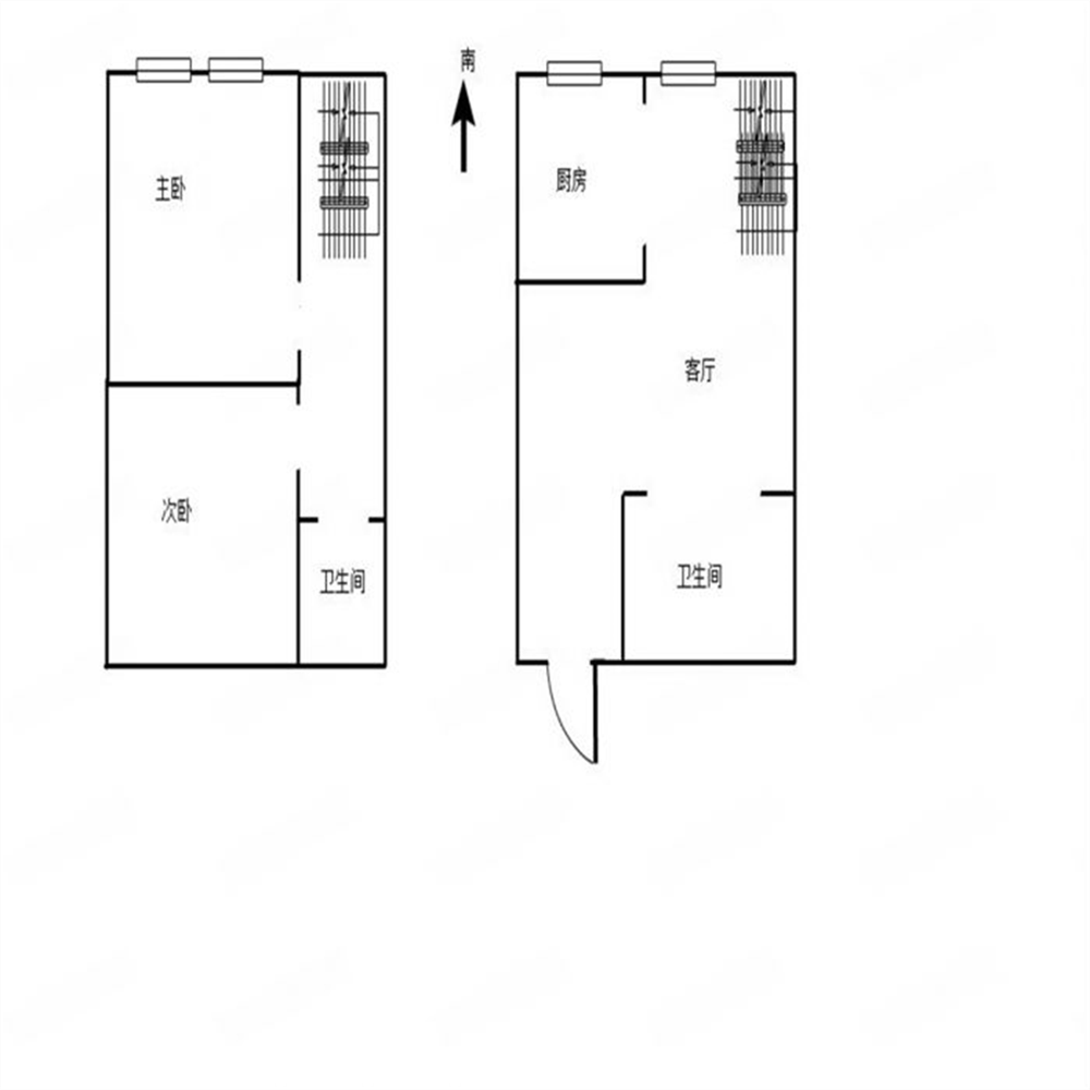 圆融堤调 1室1厅1卫 62m&sup2;