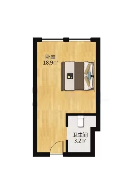正泰江岸水苑 1室1厅1卫 40m&sup2;