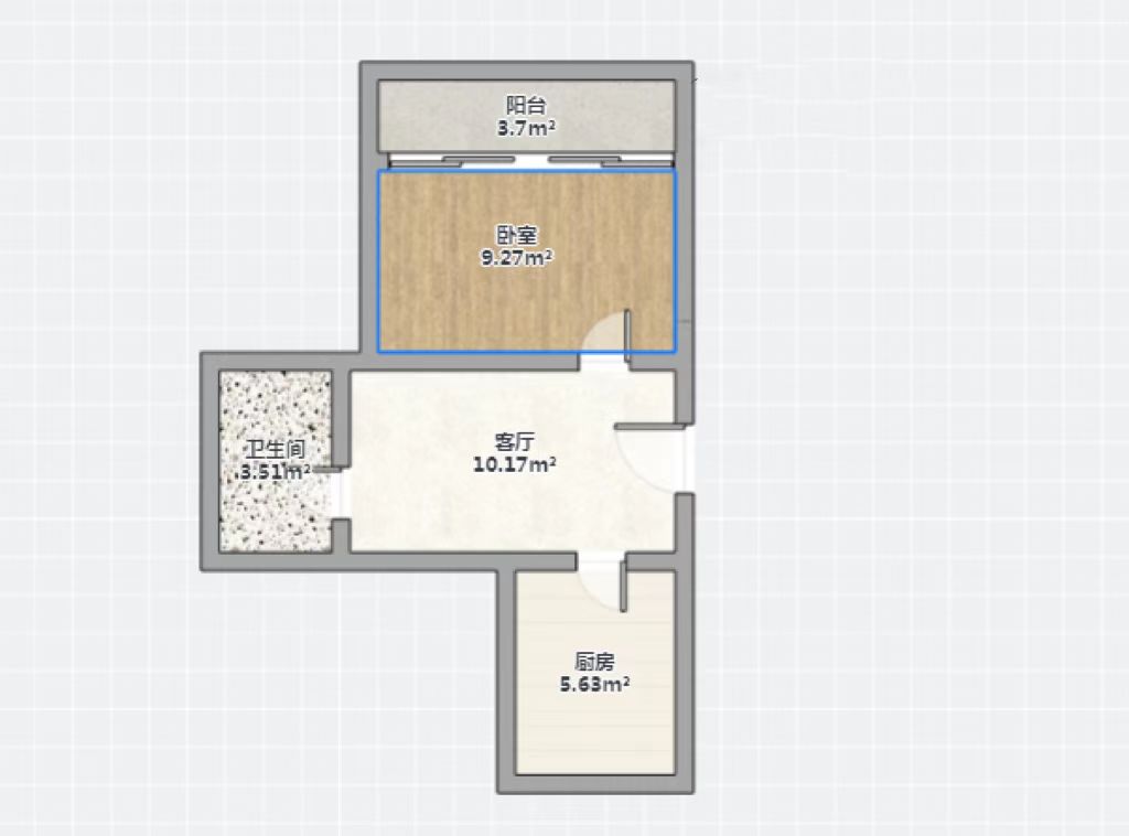北濠桥新村 1室1厅1卫 45m&sup2;