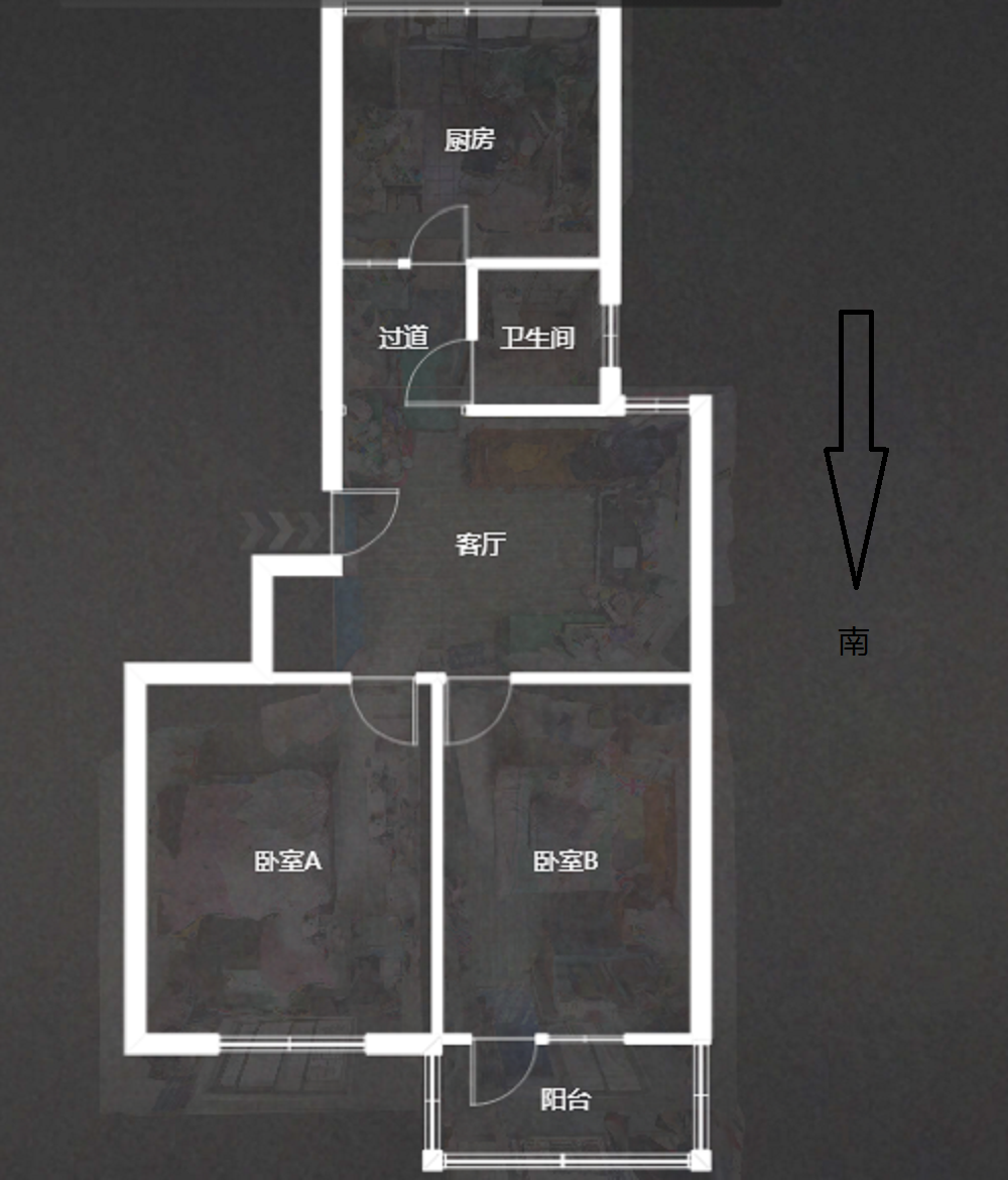 城港新村 2室1厅1卫 75m&sup2;