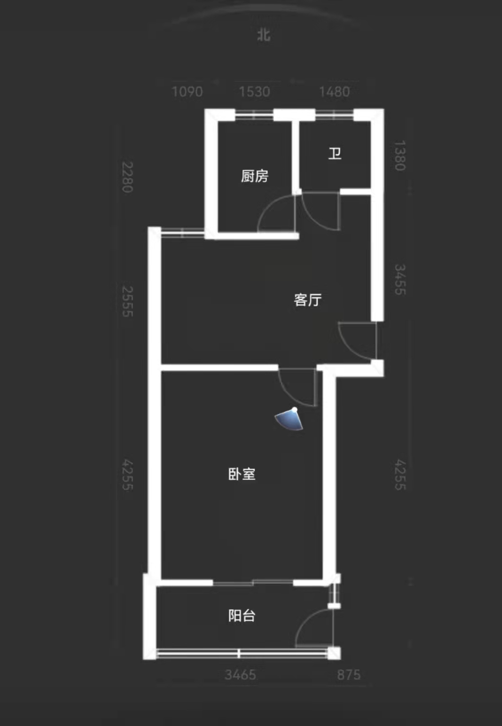 新城小区 1室1厅1卫 27m&sup2;