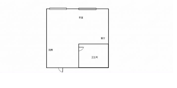 南通万达广场 1室1厅1卫 56m&sup2;