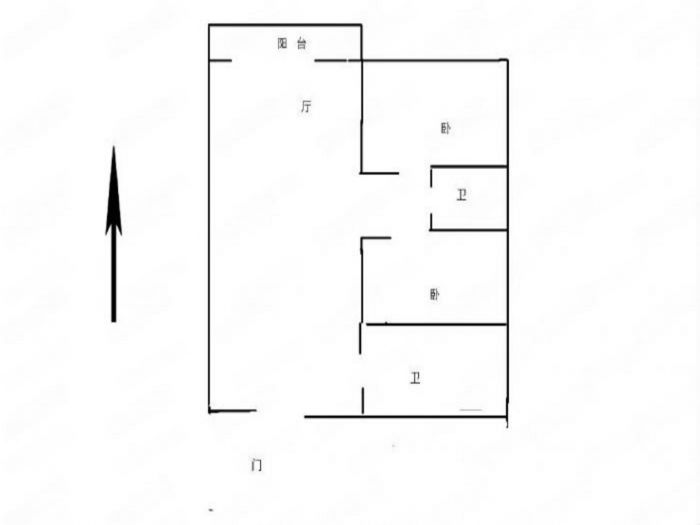 江景苑小区 2室1厅1卫 90.6m&sup2;