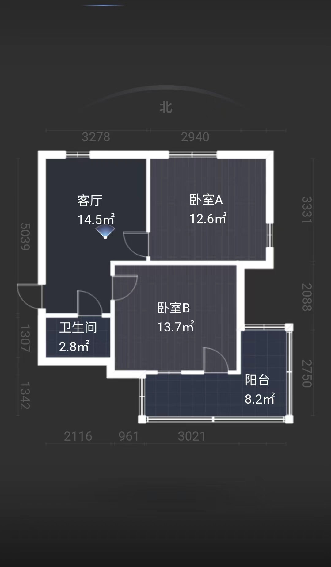 师范桥新村 2室2厅1卫 54m&sup2;