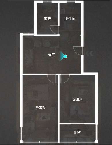 学田苑 3室1厅1卫 74.00m&sup2;