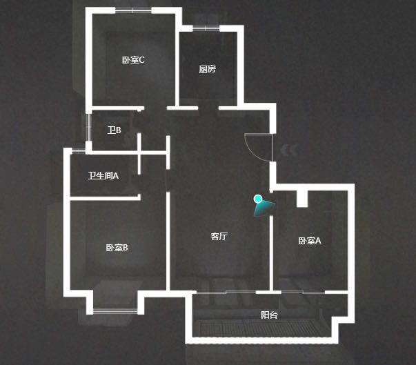 新城香溢紫郡 3室2厅1卫 124m&sup2;