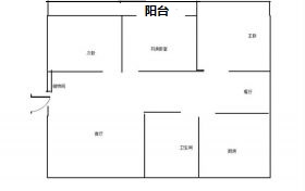 鑫乾花园 3室2厅1卫 128.5m&sup2;