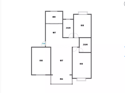 金桥世家 3室2厅2卫 127.97m&sup2;