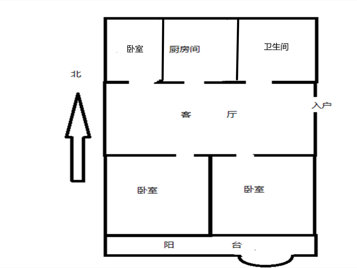 瑞丰花园 3室1厅1卫 98.5m&sup2;