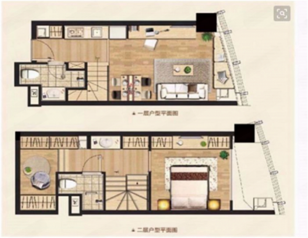 中南世纪城北区 2室2厅2卫 50m&sup2;