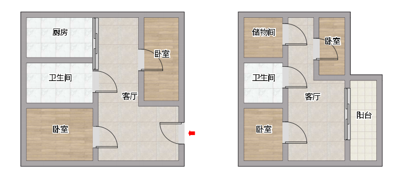 锦绣花园 4室2厅2卫 140m&sup2;