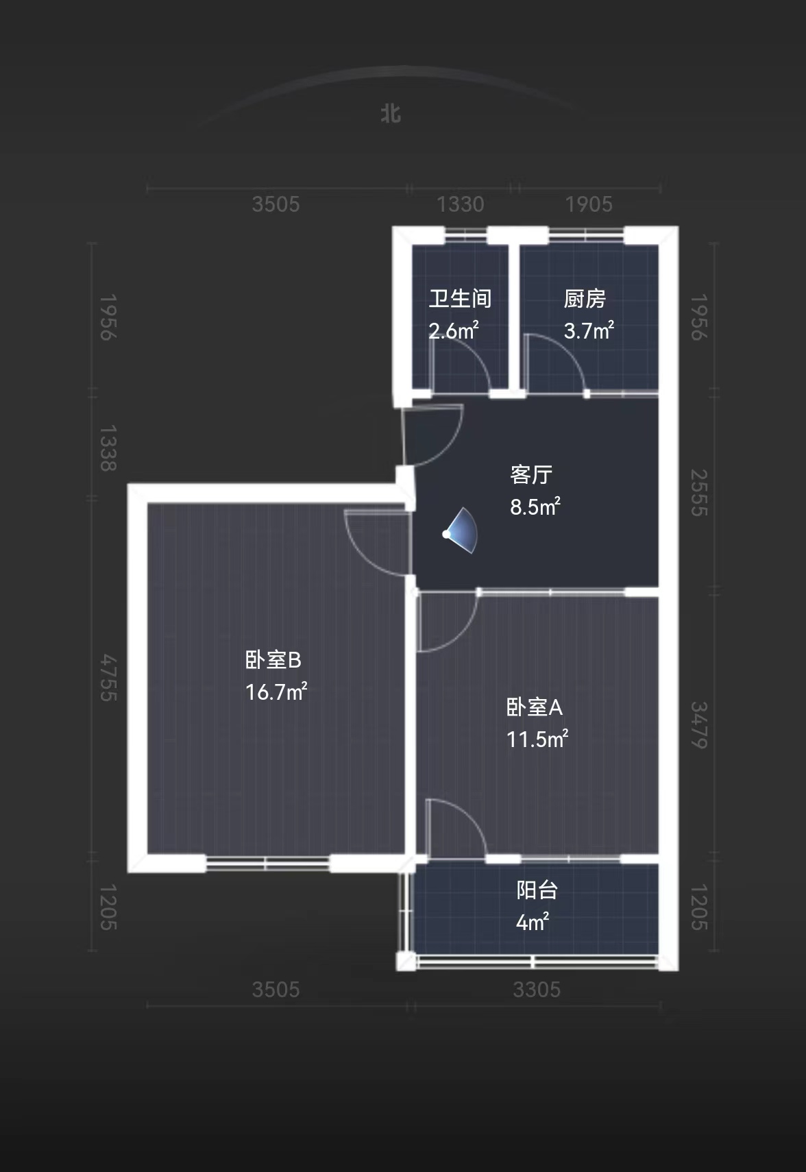 花行桥新村 2室0厅1卫 45.00m&sup2;