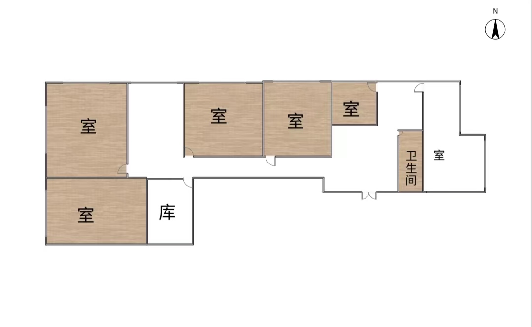 中南世纪城南区 1室1厅1卫 98m&sup2;