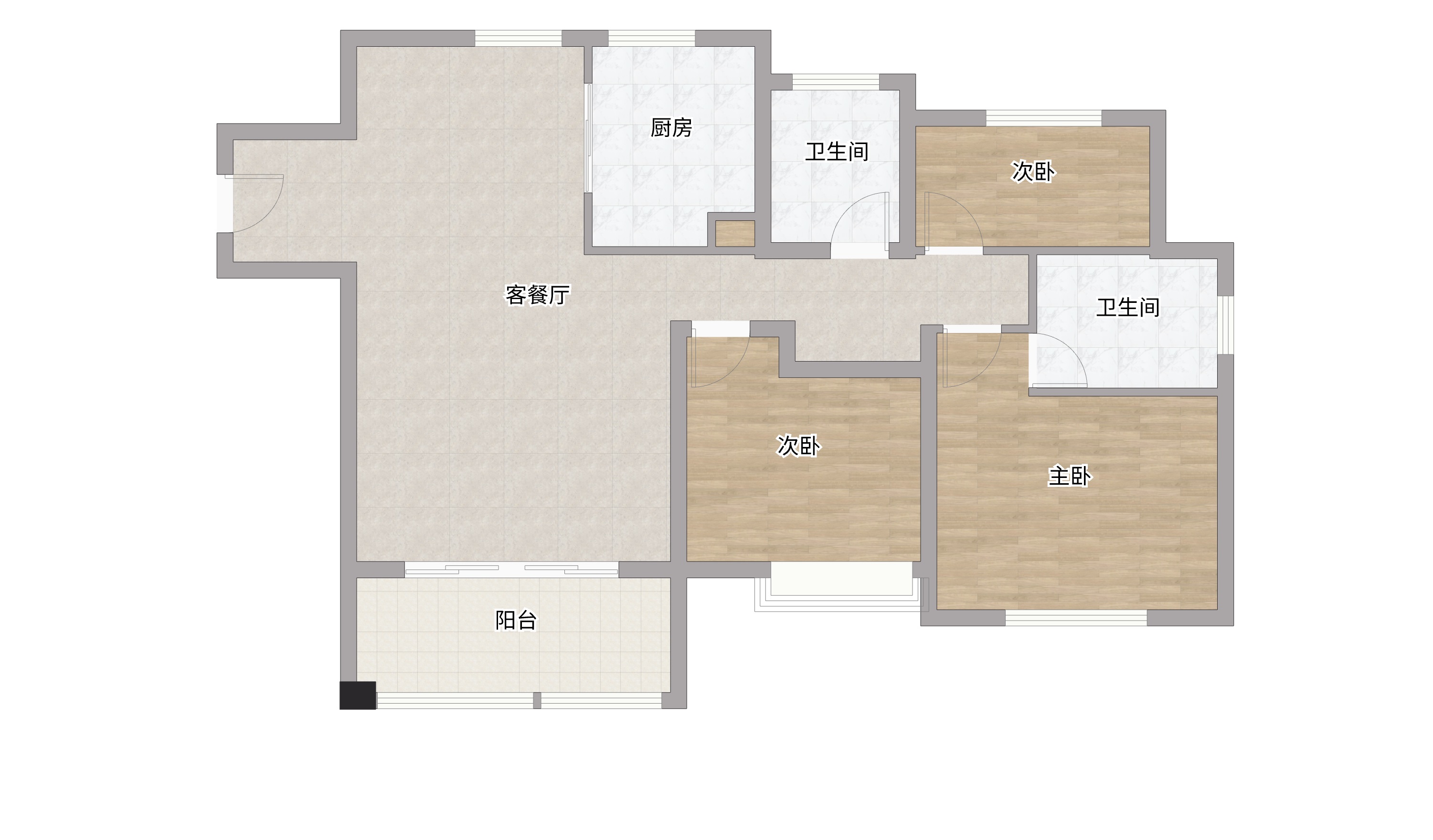 景瑞御府 3室2厅2卫 119.6m&sup2;