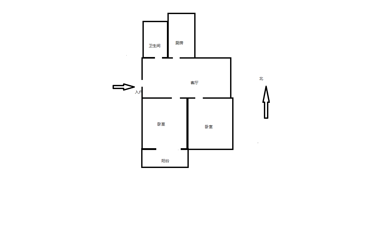 城港新村 2室1厅1卫 72m&sup2;