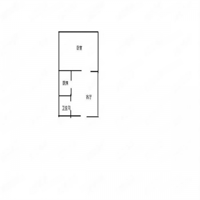 唐人公寓 1室1厅1卫 30m²