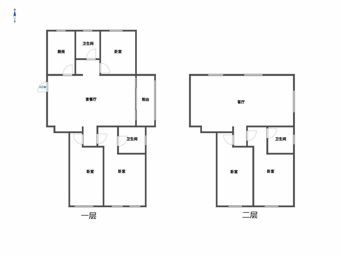 华山花苑六期 5室2厅2卫 95.00m&sup2;