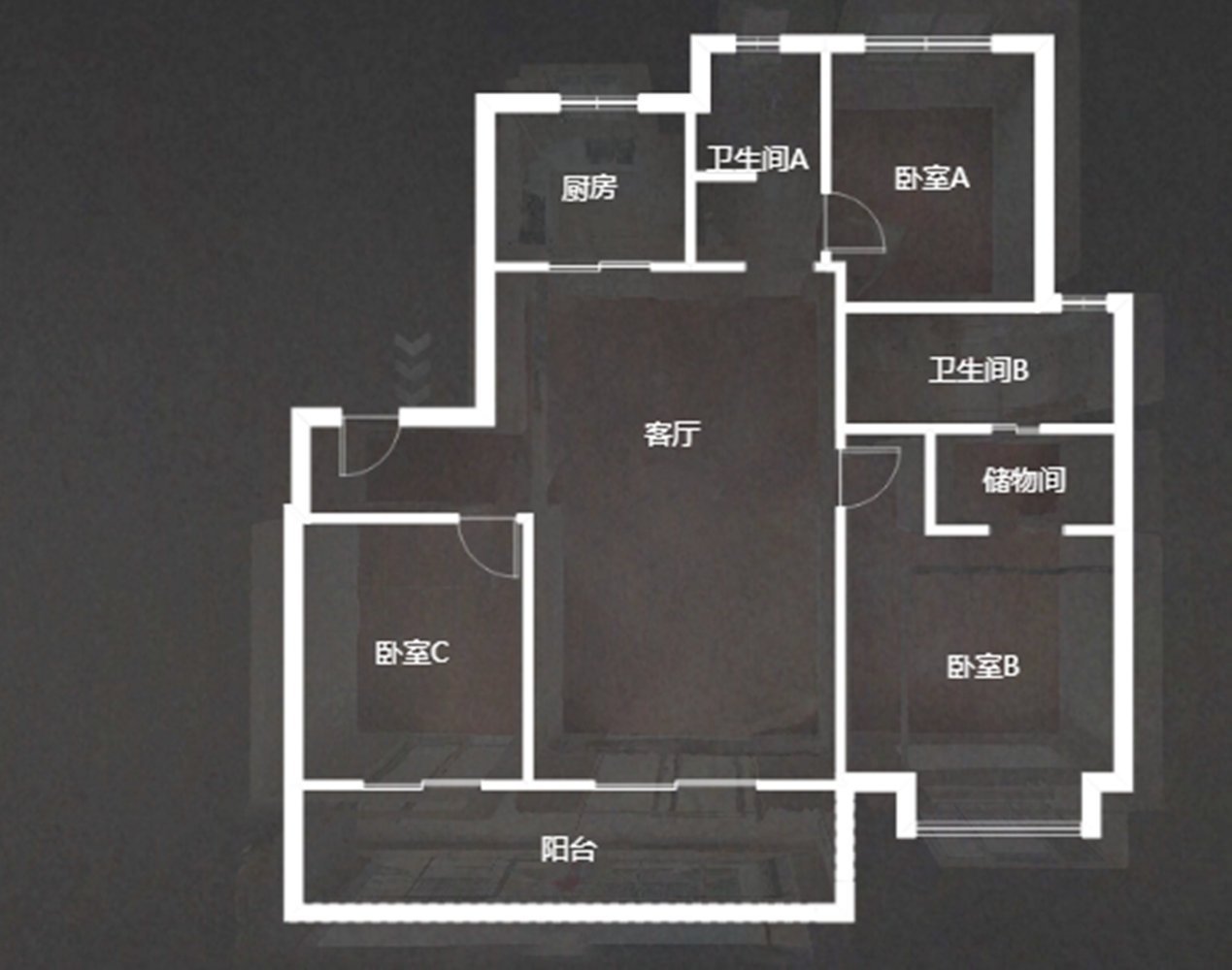 融创盛和九里桃源 3室2厅2卫 115m&sup2;