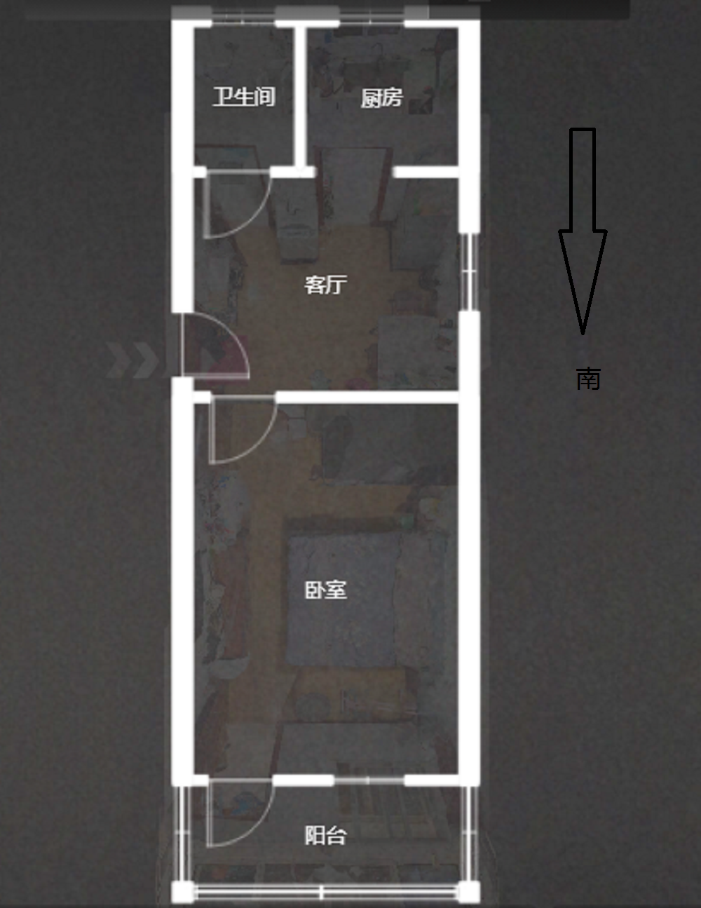 孩儿巷南路60号 1室1厅1卫 42.5m&sup2;