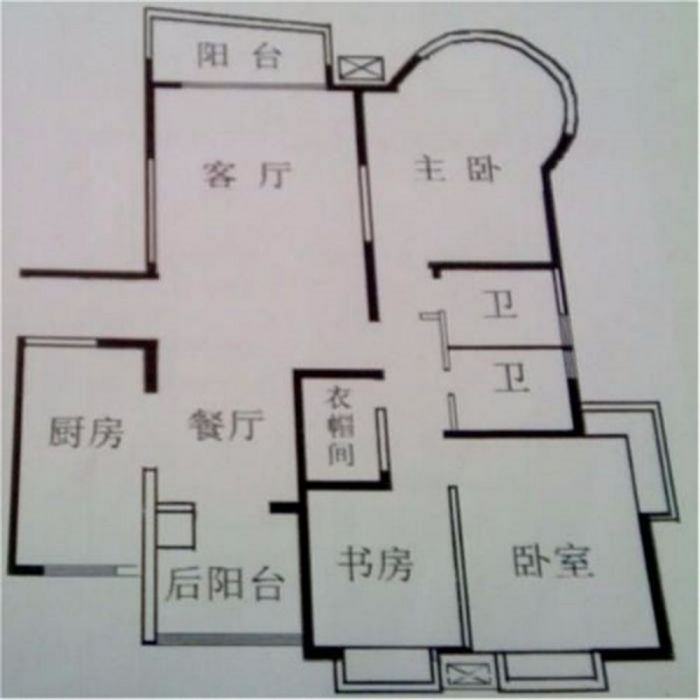 中南世纪城北区 3室2厅2卫 150m&sup2;