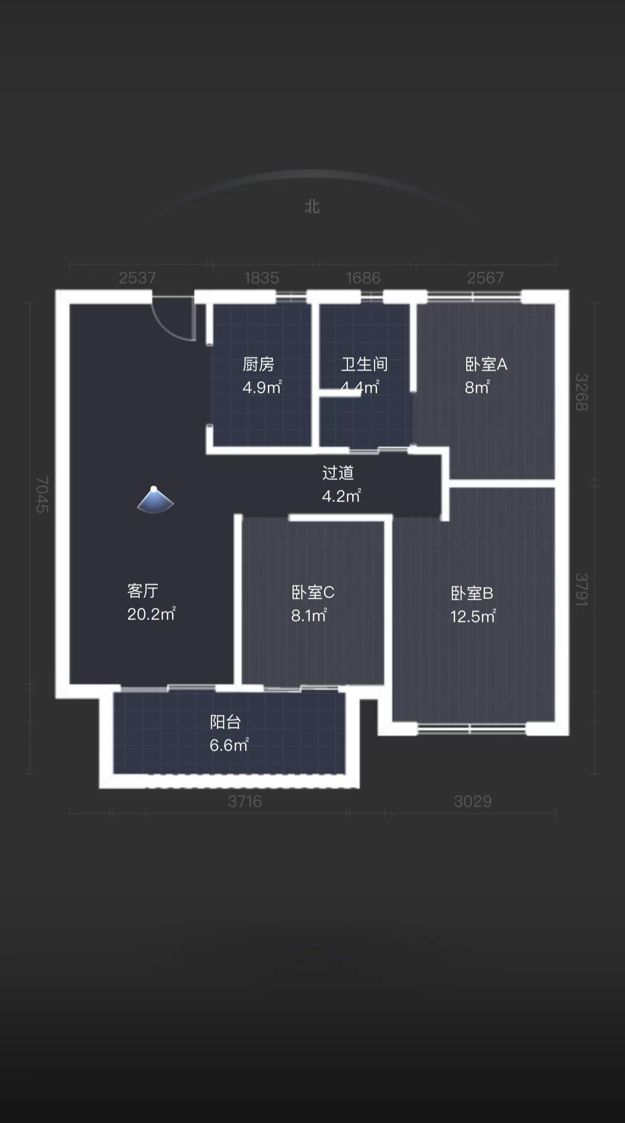 春溪集 3室2厅1卫 89m²