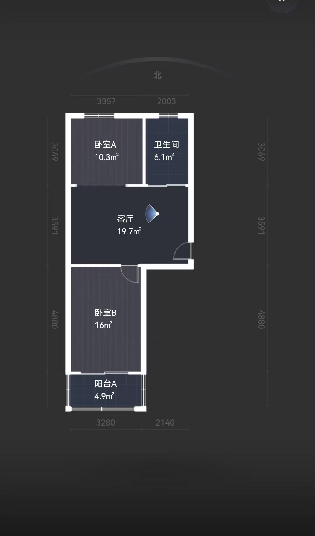 双霞花苑 3室2厅1卫 121m&sup2;