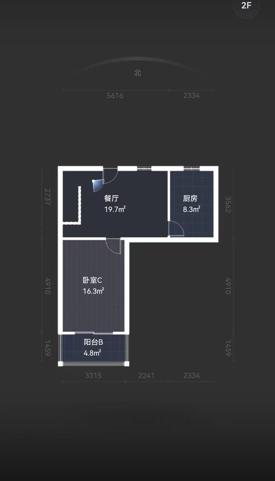 双霞花苑 3室2厅1卫 121m&sup2;