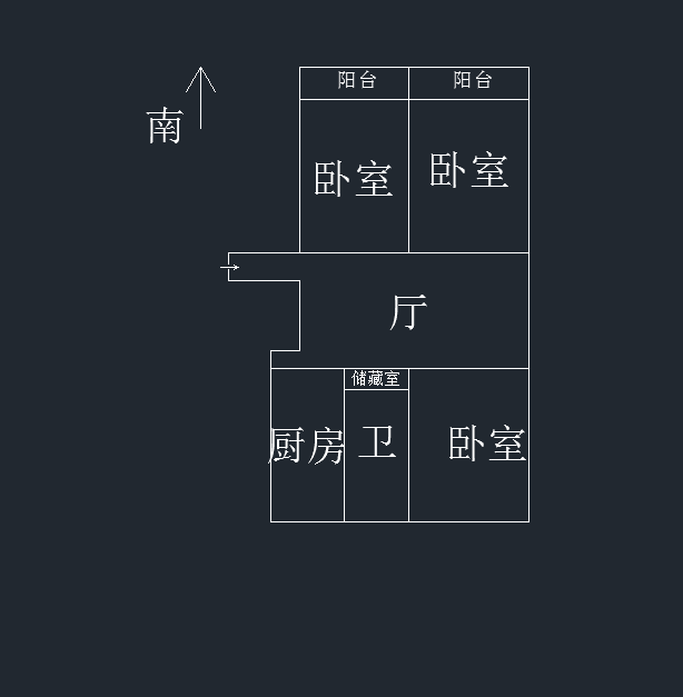 朝晖花园 3室2厅1卫 135.67m&sup2;