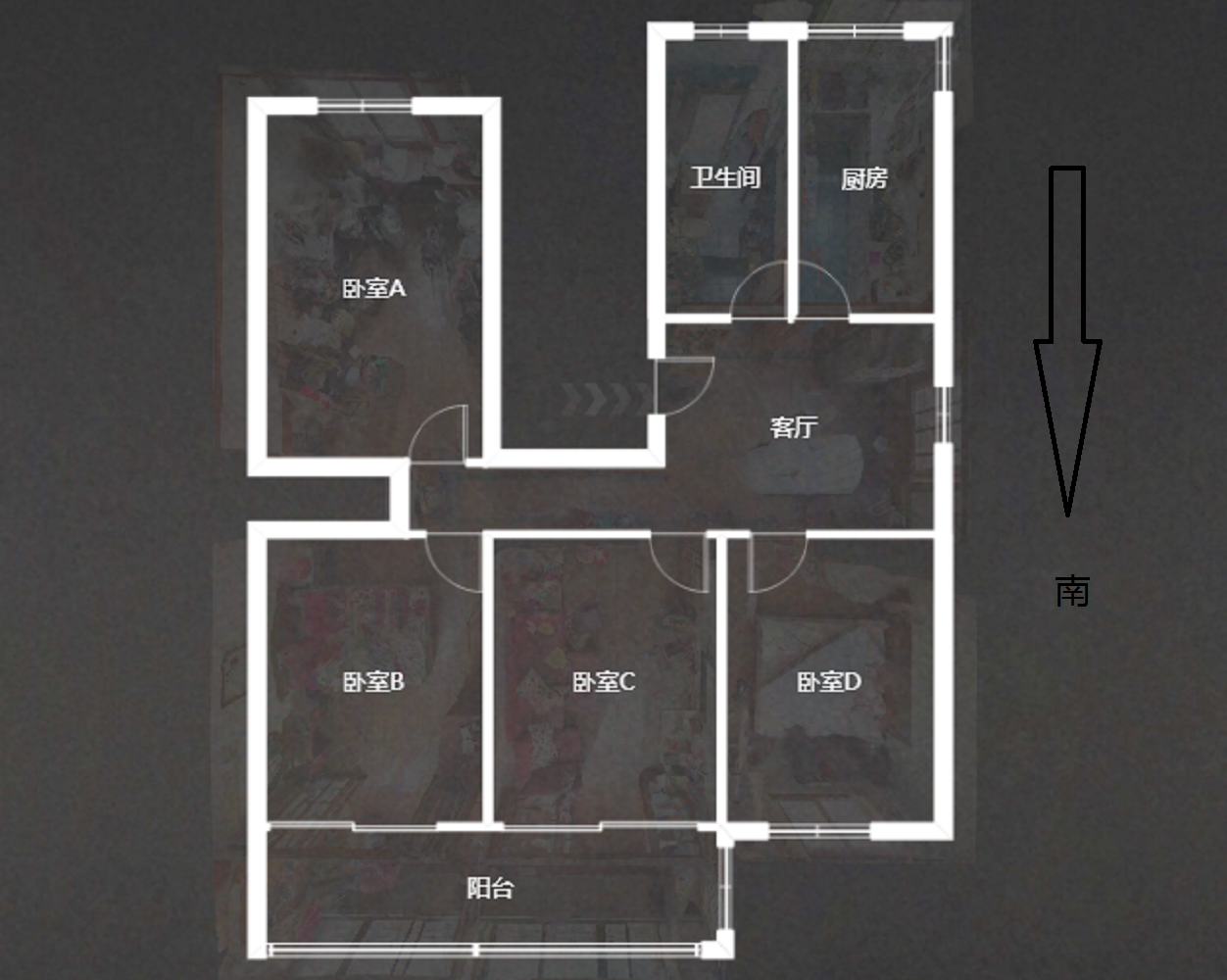 城南新村(崇川区) 3室2厅1卫 105m&sup2;