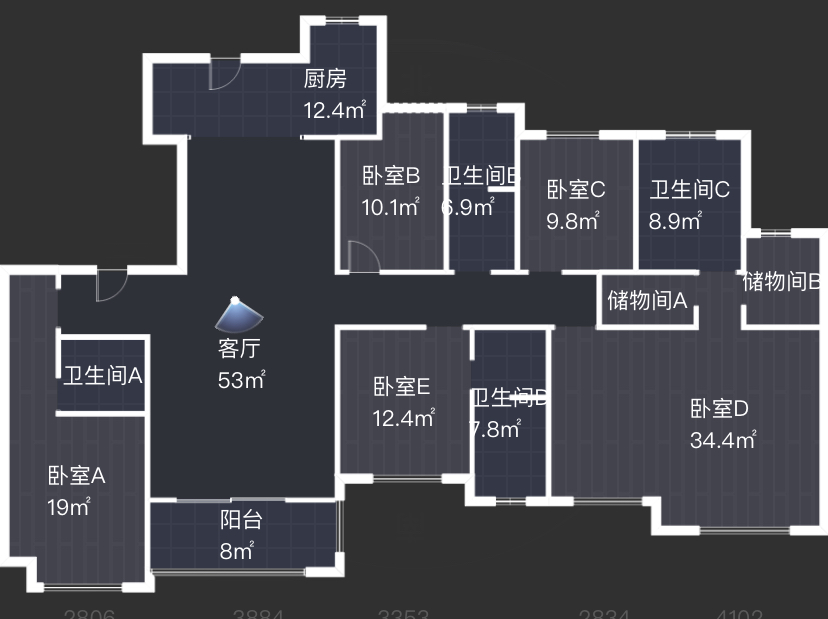 御景華庭 5室2厅4卫 252.00m&sup2;