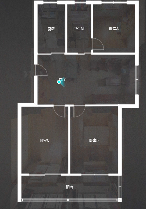 金和小区 3室2厅1卫 99m&sup2;