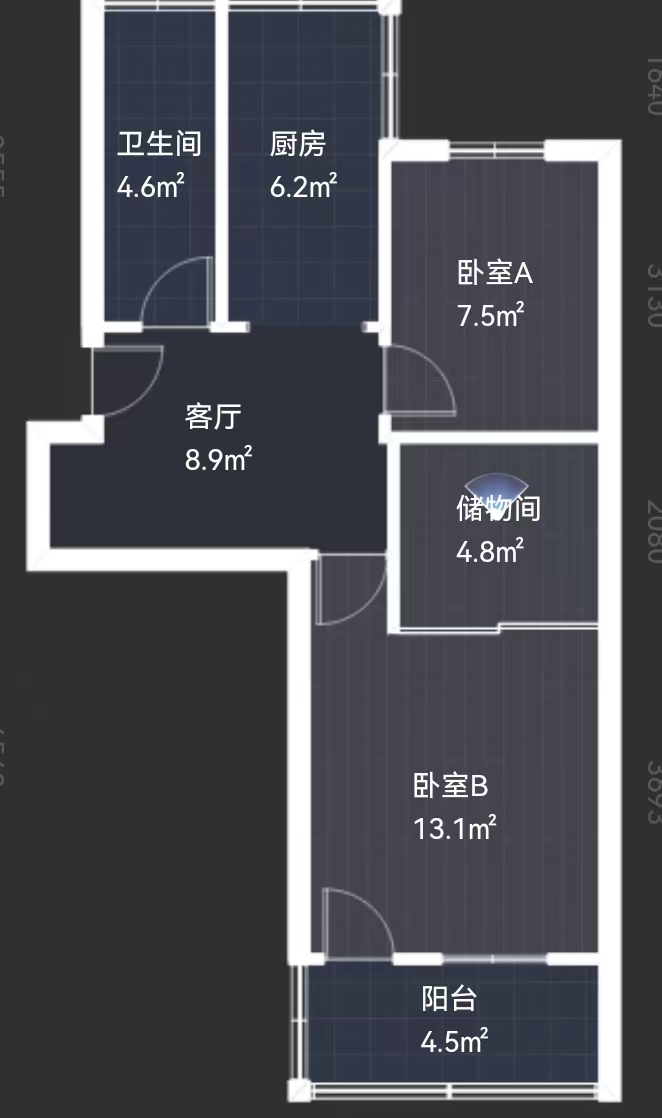 师范桥新村 2室1厅1卫 52m&sup2;