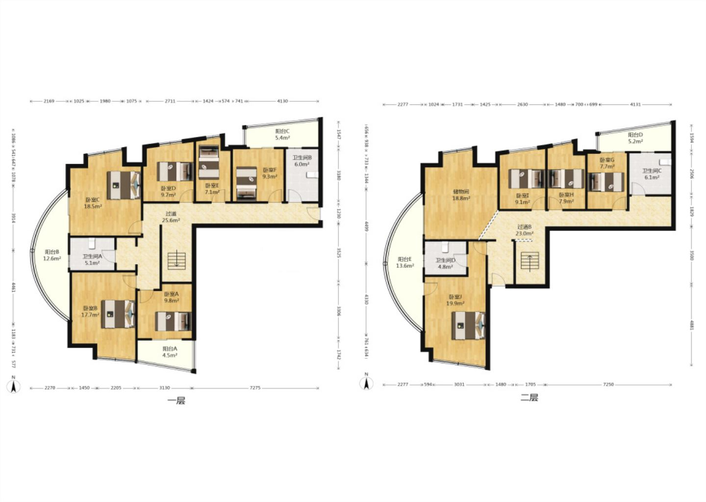 七星花园 5室2厅2卫 250m&sup2;