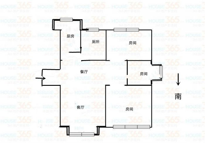 苏建学府雅居 3室1厅1卫 113.00m&sup2;