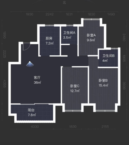 春晓熙岸 3室2厅2卫 110m&sup2;
