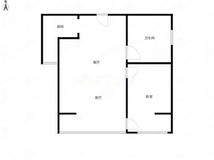 中南世纪城南区 1室1厅1卫 85m&sup2;