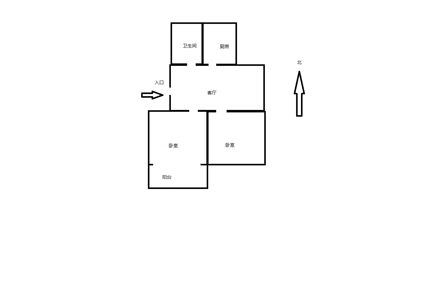 将军一园 2室1厅1卫 63.00m&sup2;