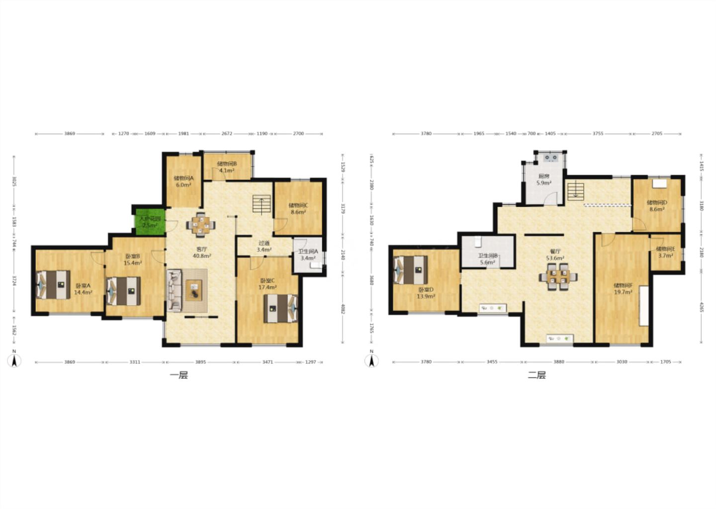 银洲&middot;皇家花园 4室2厅2卫 257.69m&sup2;