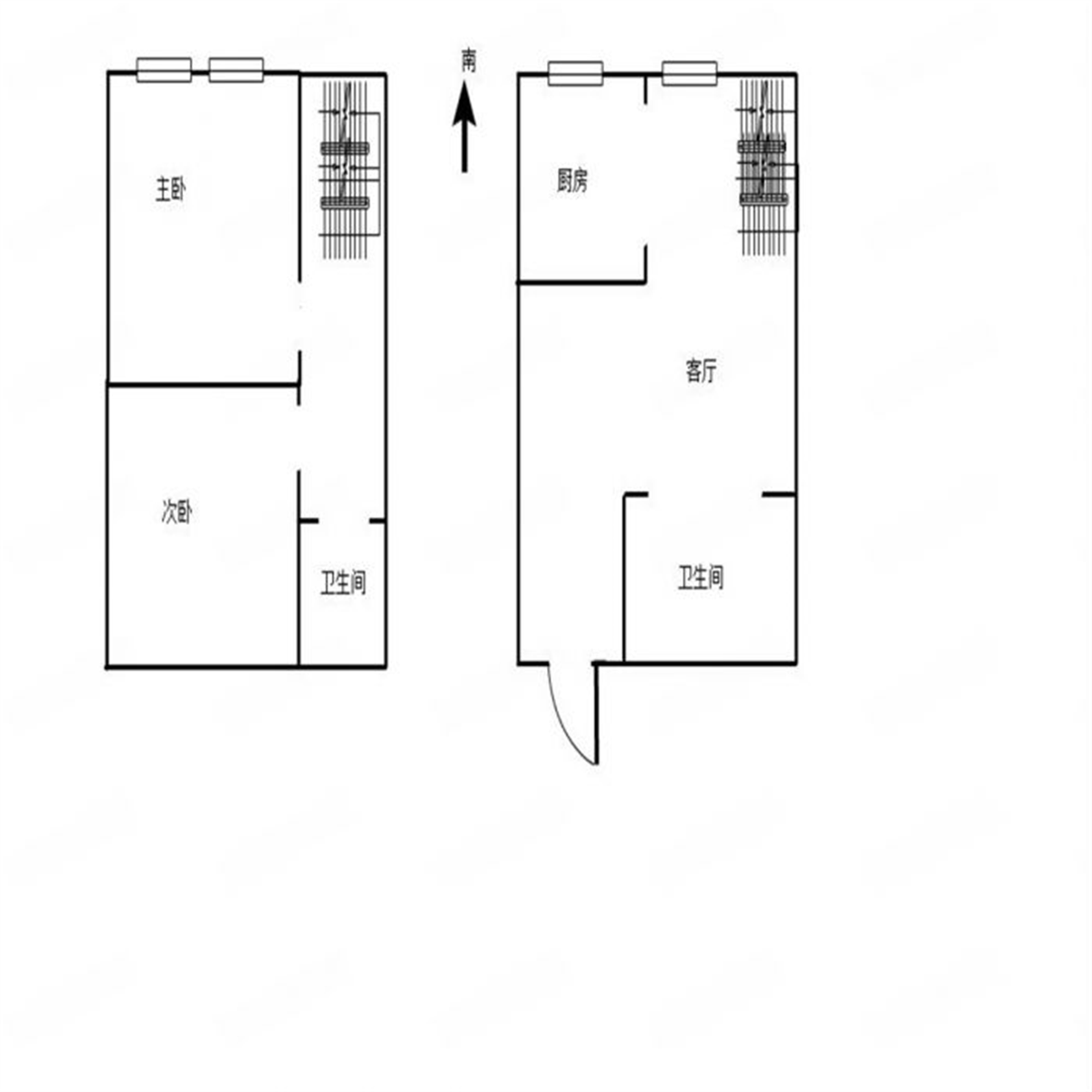 鸿运大厦 0室1厅1卫 40.42m²