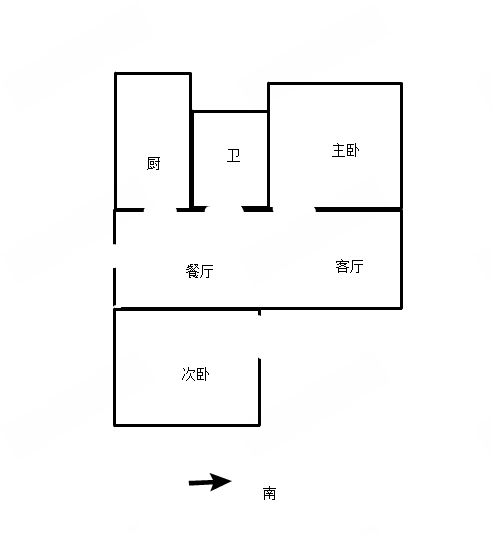 帝奥北城名郡 2室2厅1卫 92m&sup2;