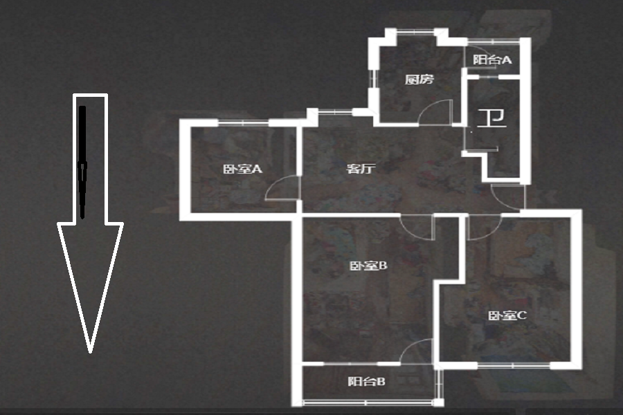 光明新村 3室1厅1卫 83.00m&sup2;
