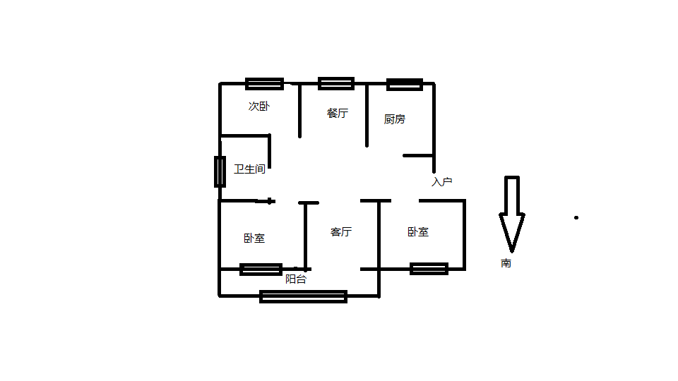 光明花苑(崇川区) 3室2厅1卫 130.00m&sup2;
