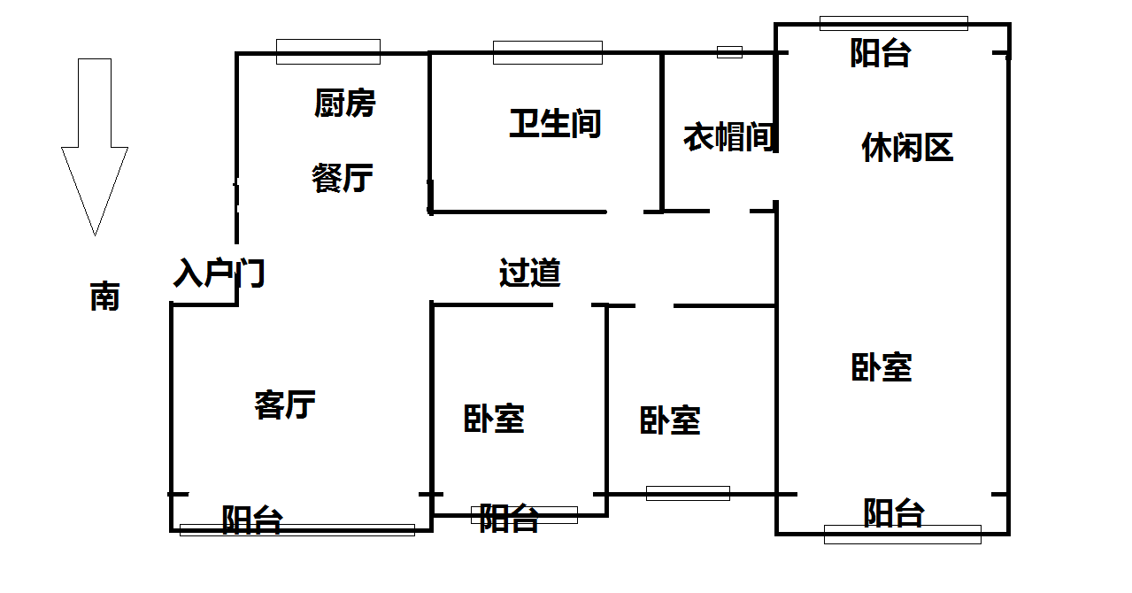 天安花园 4室2厅2卫 165.71m&sup2;