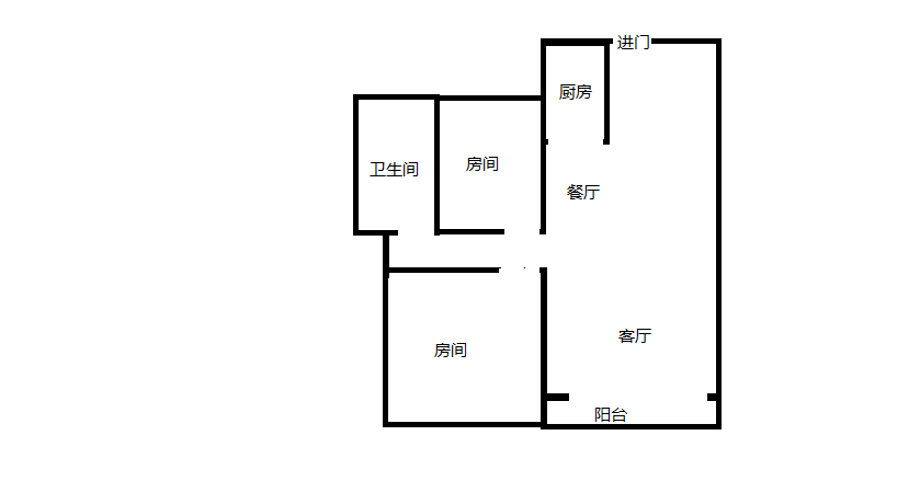 虹东花苑 2室1厅1卫 95m&sup2;