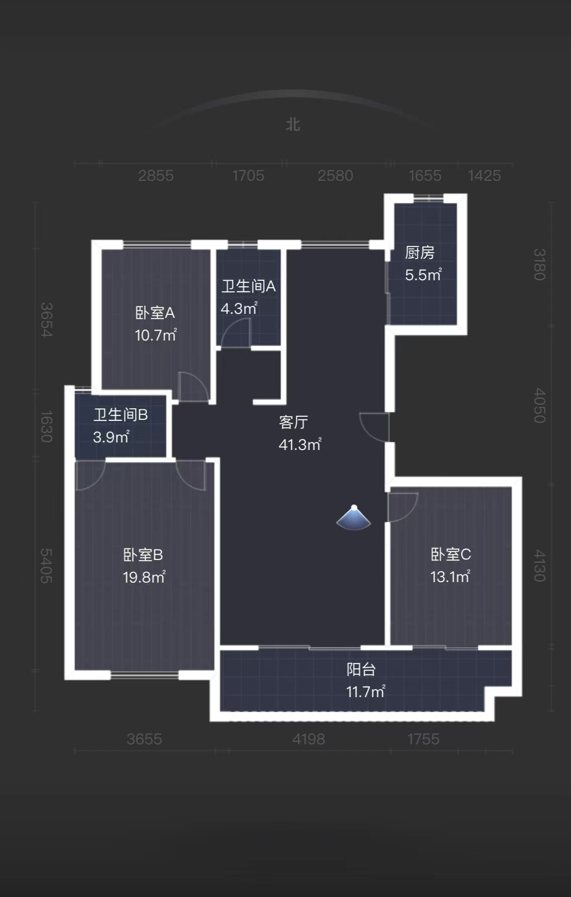 铂金时代 3室2厅2卫 127m&sup2;