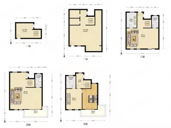 云樾东方 4室2厅2卫 159m&sup2;