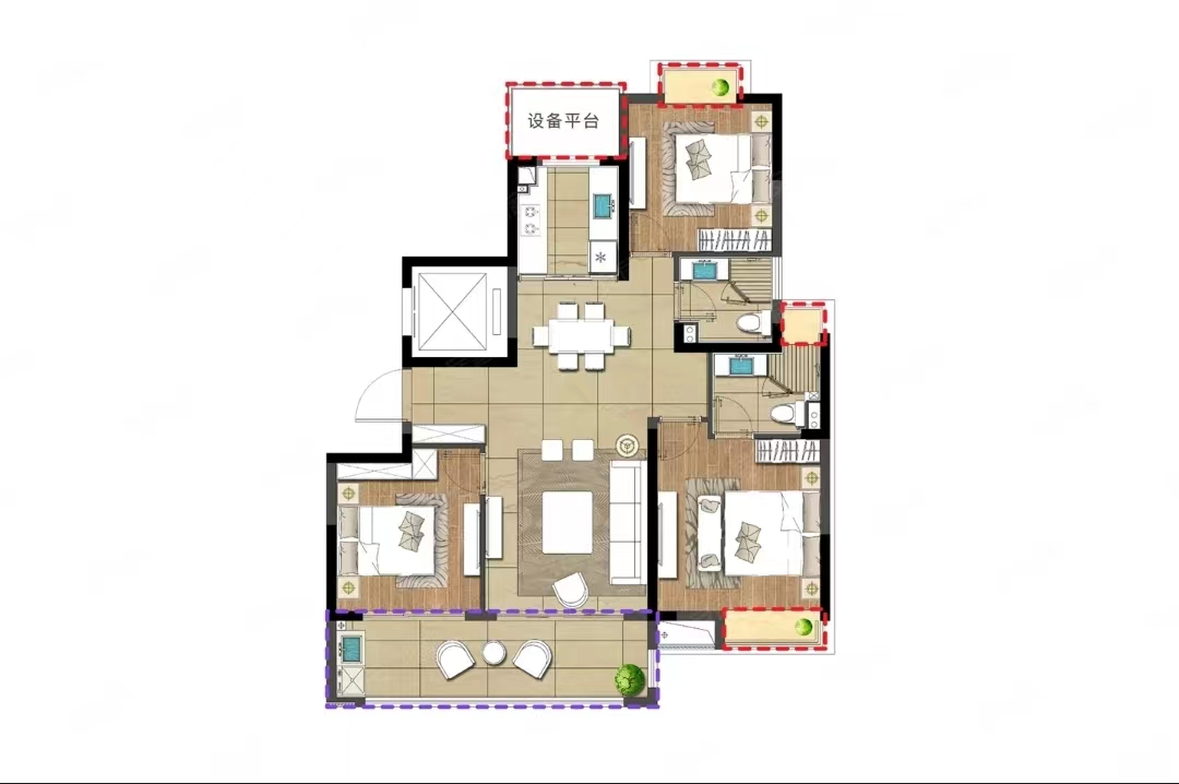 远创宸樾 3室2厅2卫 110m&sup2;