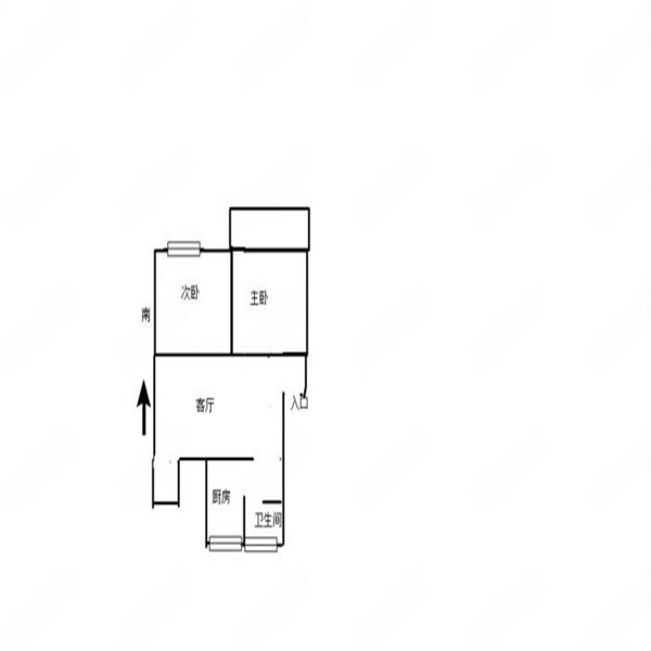 南川园东区 3室2厅1卫 85m&sup2;