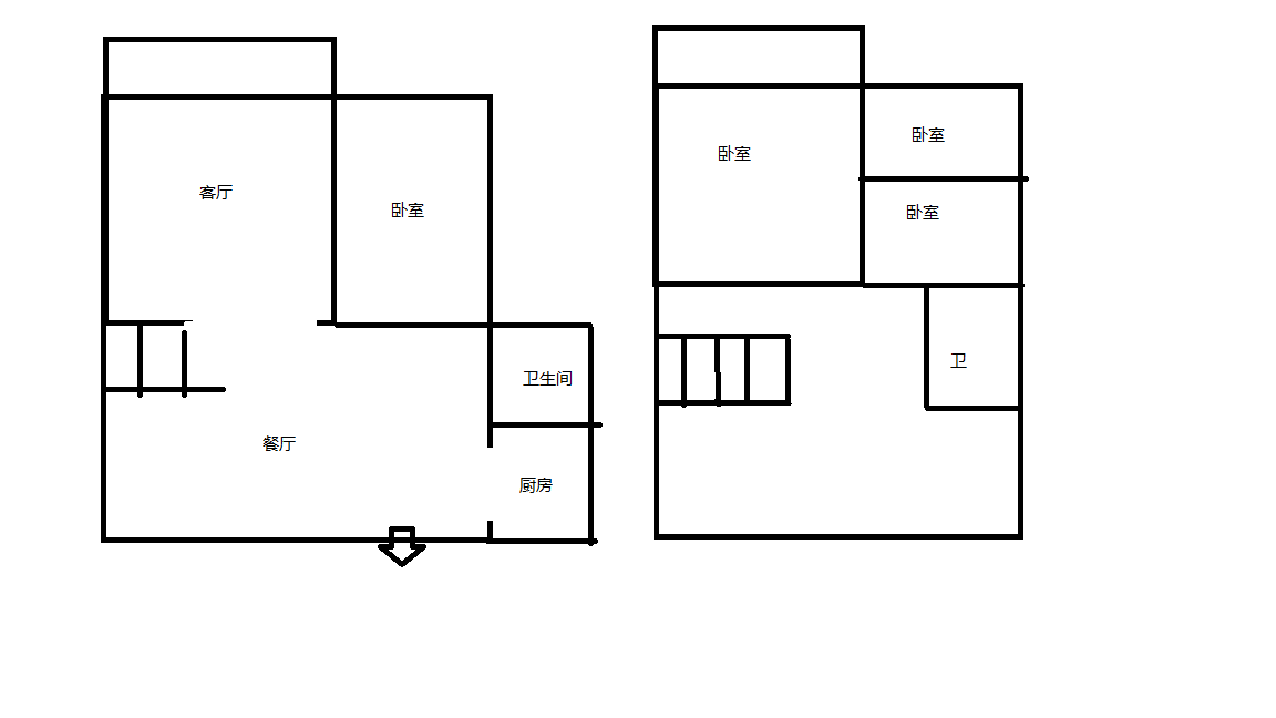 万通城 4室2厅1卫 136m&sup2;