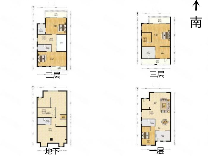 万科有湖（翡翠心湖） 4室2厅3卫 256m&sup2;
